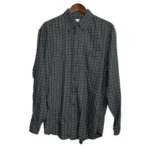 Brooks Brothers shirt men’s large green‎ plaid cabincore country outdoor preppy
